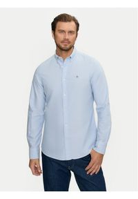 GANT - Gant Koszula 3000202 Błękitny Slim Fit. Kolor: niebieski. Materiał: bawełna #1