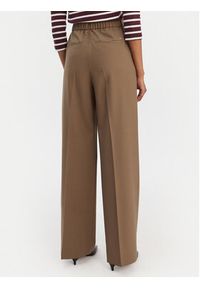 TOMMY HILFIGER - Tommy Hilfiger Spodnie materiałowe Timeless WW0WW48801 Beżowy Wide Leg. Kolor: beżowy. Materiał: wełna #3