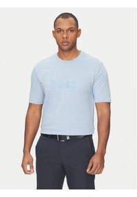 BOSS T-Shirt 50531271 Błękitny Regular Fit. Kolor: niebieski. Materiał: bawełna #1