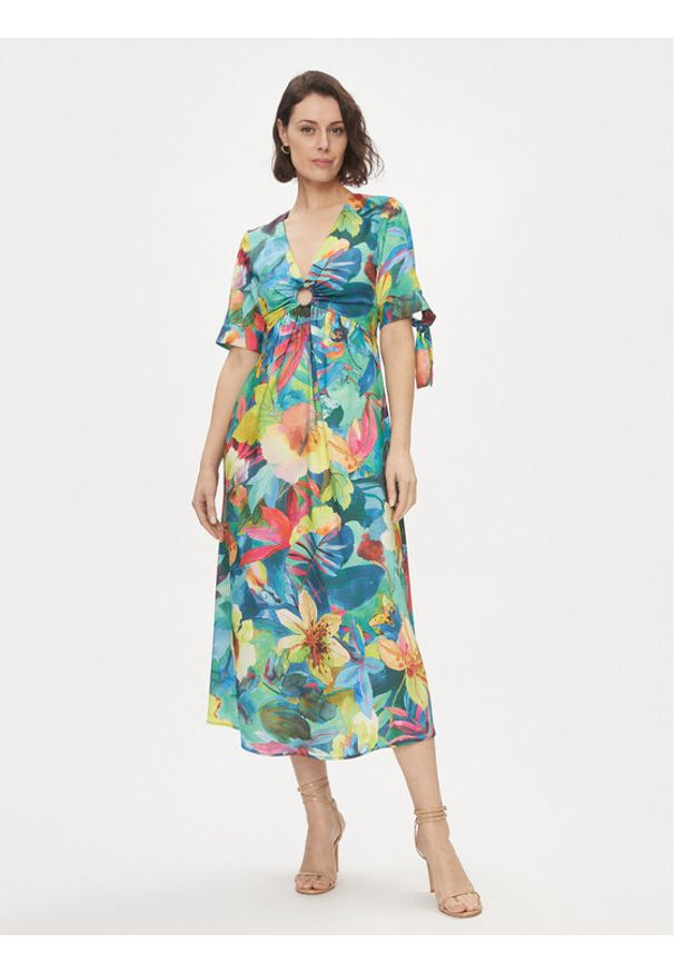 Liu Jo Sukienka codzienna CA4359 TS017 Kolorowy Regular Fit. Okazja: na co dzień. Materiał: syntetyk. Wzór: kolorowy. Typ sukienki: proste. Styl: casual