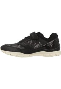 Geox - Buty GEOX J SUKIE G.A Czarny. Kolor: czarny. Materiał: tkanina. Sport: turystyka piesza