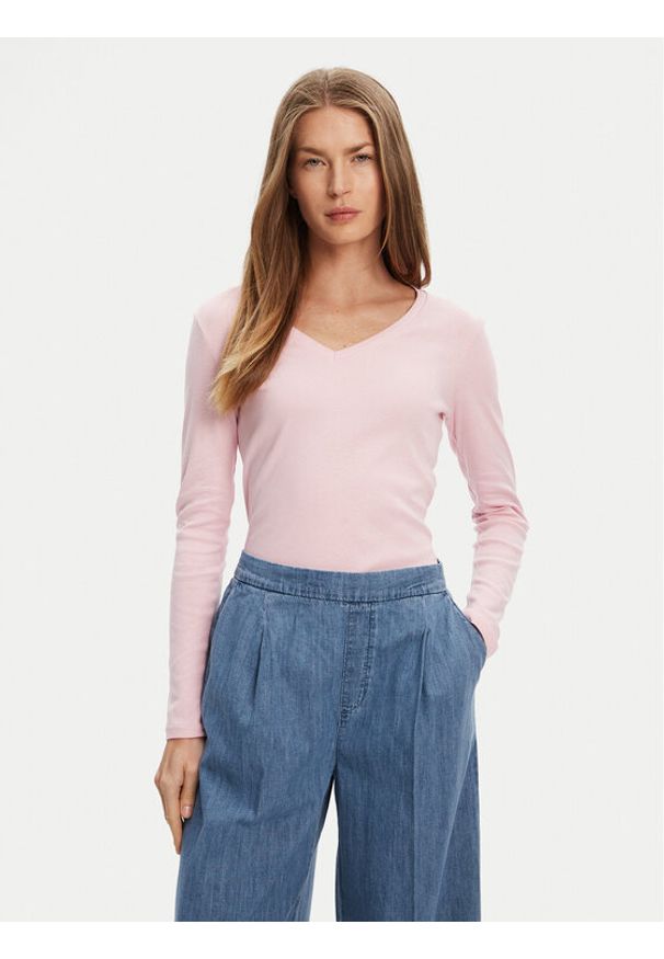 United Colors of Benetton - United Colors Of Benetton Bluzka 3GA2E4245 Różowy Regular Fit. Kolor: różowy. Materiał: bawełna