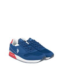 U.S. Polo Assn. Sneakersy "Nobil003" | Nobil003 | Mężczyzna | Niebieski. Kolor: niebieski. Materiał: materiał, skóra ekologiczna. Wzór: nadruk