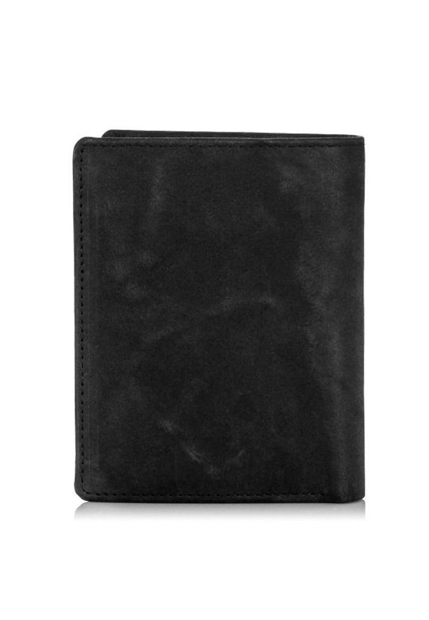 PAOLO PERUZZI - Skórzany portfel męski Paolo Peruzzi RFID IN-01. Kolor: czarny. Materiał: skóra