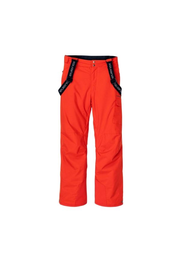 Iguana - Męskie Spodnie Narciarskie Nala. Kolor: niebieski, wielokolorowy, pomarańczowy. Sport: narciarstwo