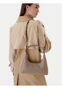 Calvin Klein Torebka Emblem Aop Conv Shoulder Bag LV04F3298G Beżowy. Kolor: beżowy. Materiał: skórzane #1