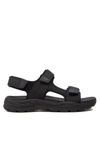 skechers - Skechers Sandały Arch Fit Motley Sd-Kontra 204349/BLK Czarny. Kolor: czarny. Materiał: skóra