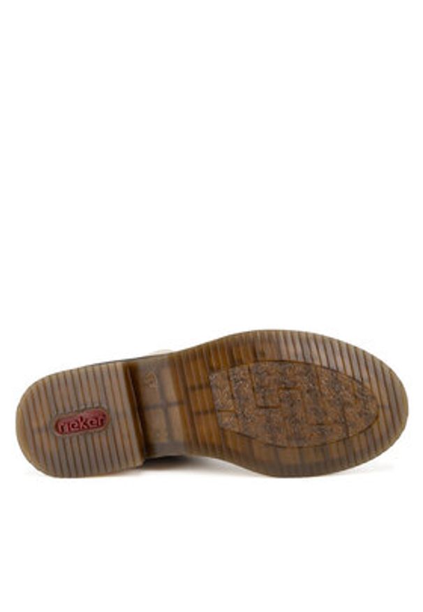 Rieker Botki 70048-60 Beżowy. Kolor: beżowy. Materiał: materiał