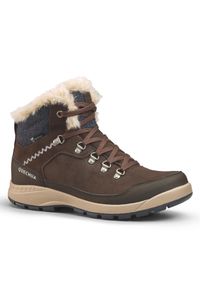 quechua - Second Life - Buty turystyczne damskie Quechua SH500 X-Warm mid... - Stan Dobry. Kolor: brązowy