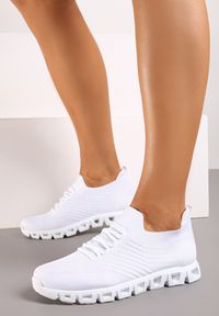 Renee - Białe Buty Sportowe Rinevia. Kolor: biały #5