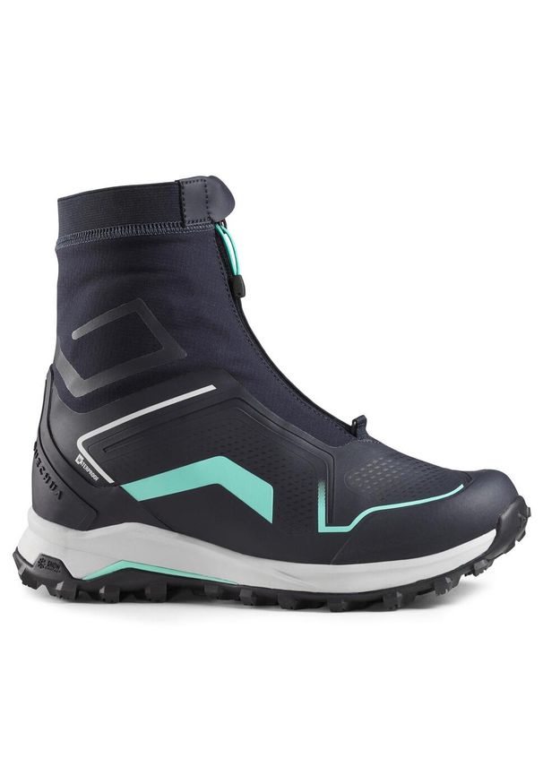 quechua - Buty turystyczne damskie Quechua SH900 Pro mountain Mid wodoodporne. Kolor: wielokolorowy, niebieski, zielony. Szerokość cholewki: normalna. Sezon: zima