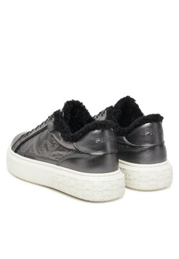 Pinko - PINKO Sneakersy Yoko 21 SS0103P103 Szary. Kolor: szary. Materiał: skóra