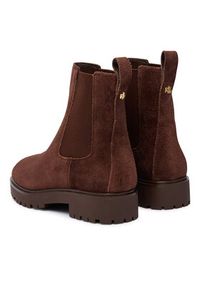 Lauren Ralph Lauren - LAUREN RALPH LAUREN Sztyblety Allyson Suede Bootie 802974477004 Brązowy. Kolor: brązowy. Materiał: skóra, zamsz #6