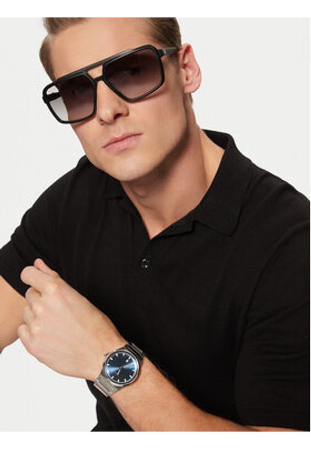 BOSS Zegarek Candor 1514076 Srebrny. Kolor: srebrny