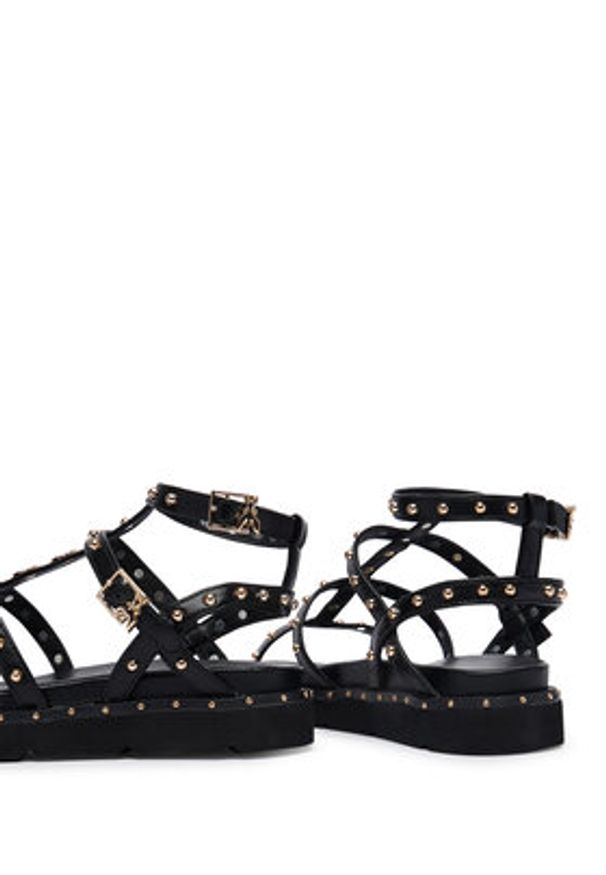 Patrizia Pepe Sandały PPJ398.31 Czarny. Kolor: czarny. Materiał: skóra