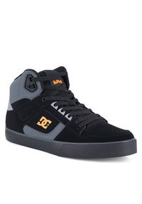 DC Sneakersy PURE HIGH-TOP WC ADYS400043-XKNS Czarny. Kolor: czarny. Materiał: skóra