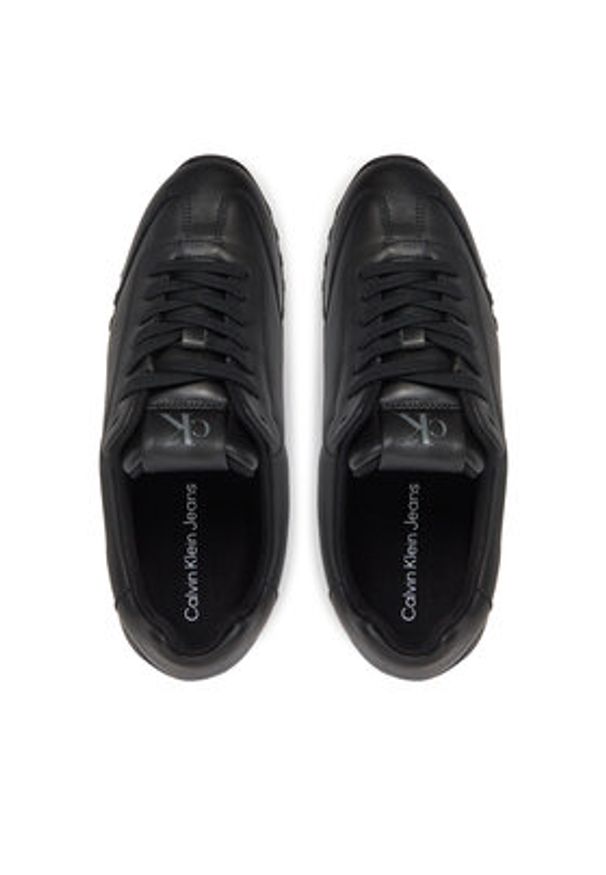 Calvin Klein Jeans Sneakersy Low Profile Runner YW0YW01751 Czarny. Kolor: czarny. Materiał: skóra