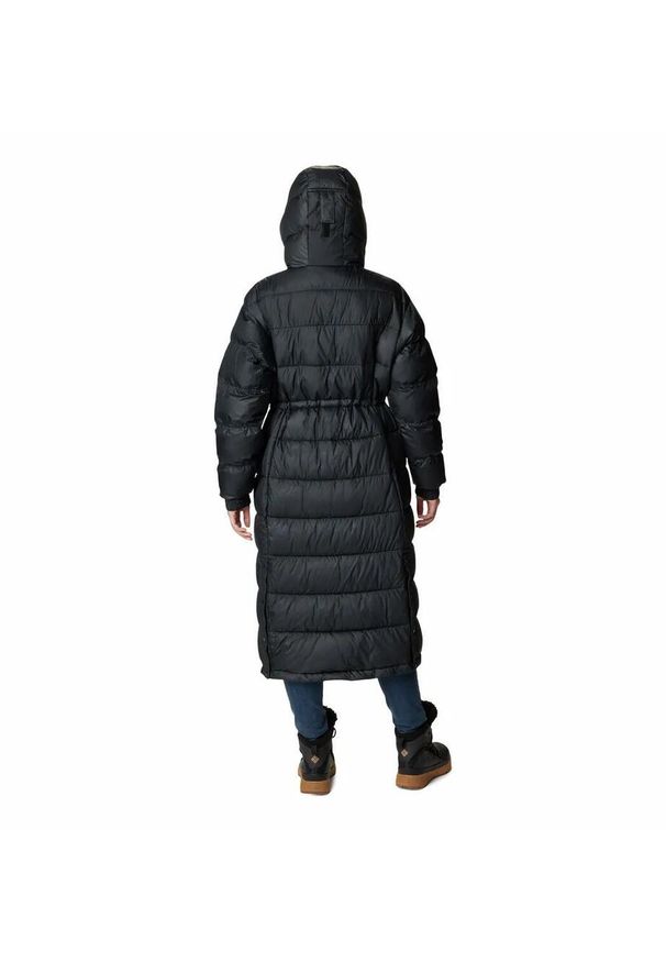 columbia - Płaszcz Zimowy Puchowy Damski Columbia Pike Lake II Long Jacket. Kolor: czarny. Materiał: puch. Sezon: zima