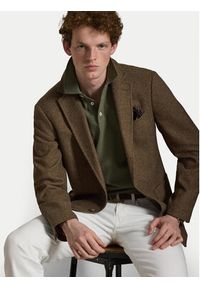 Polo Ralph Lauren Polo 710941439509 Zielony Slim Fit. Typ kołnierza: polo. Kolor: zielony. Materiał: bawełna #5