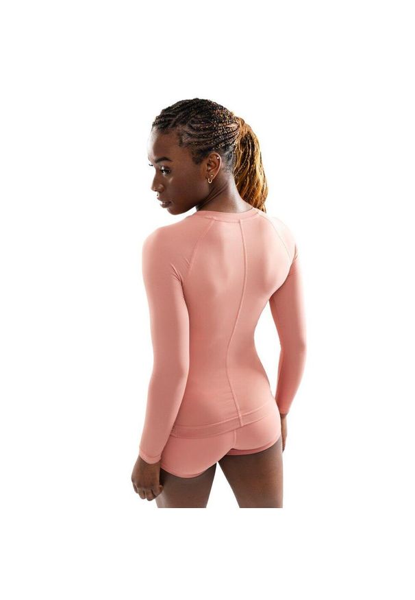 SIROKO - Damska koszulka treningowa z długim rękawem Fitness Siroko Poise. Okazja: na co dzień. Kolor: różowy, wielokolorowy, pomarańczowy. Materiał: tkanina. Długość rękawa: długi rękaw. Długość: długie. Styl: casual