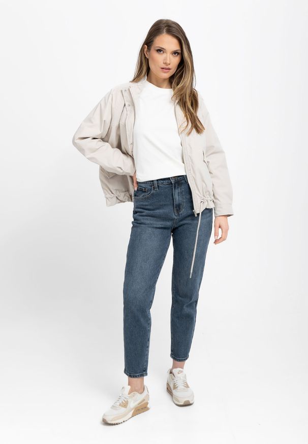 Volcano - Niebieskie jeansy, Carrot Fit, D-MAMMA. Okazja: na co dzień. Kolor: niebieski. Styl: klasyczny, casual