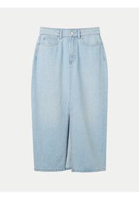Tom Tailor Denim Spódnica jeansowa 1040888 Niebieski Regular Fit. Kolor: niebieski. Materiał: bawełna #6