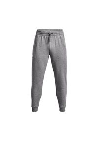 Spodnie sportowe męskie Under Armour 1379774025. Kolor: wielokolorowy, szary, biały. Materiał: dresówka. Sport: fitness #1