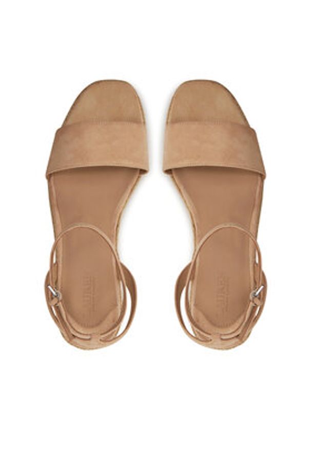 Lauren Ralph Lauren - LAUREN RALPH LAUREN Espadryle Leona 802920421010 Beżowy. Kolor: beżowy. Materiał: skóra, zamsz