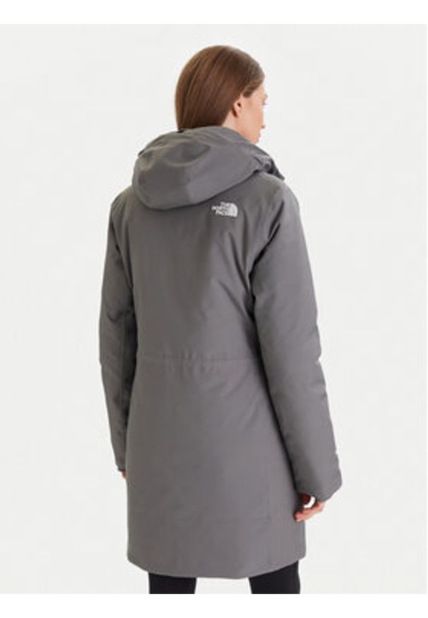The North Face Parka Arctic NF0A84J2 Szary Regular Fit. Kolor: szary. Materiał: syntetyk