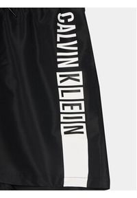 Calvin Klein Swimwear Szorty kąpielowe KV0KV00035 Czarny Regular Fit. Kolor: czarny. Materiał: syntetyk #3