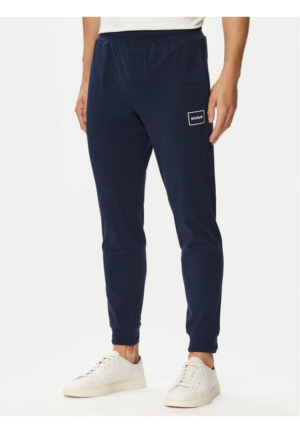 Hugo - HUGO Spodnie dresowe Laze Pants CW 50525246 Granatowy Regular Fit. Kolor: niebieski. Materiał: bawełna