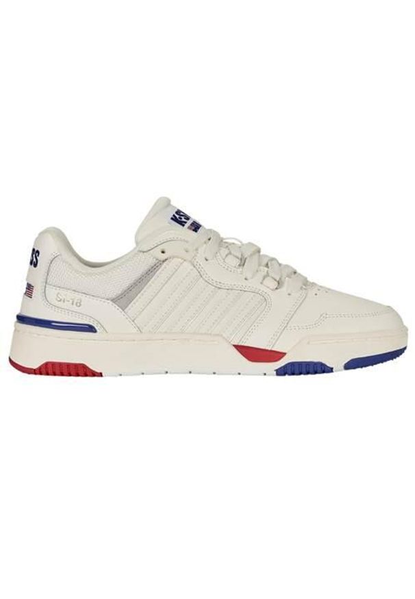 Buty do chodzenia męskie K-Swiss Rival. Kolor: biały. Materiał: skóra. Szerokość cholewki: normalna. Sport: turystyka piesza