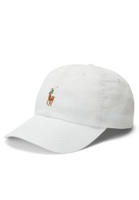 Polo Ralph Lauren Czapka z daszkiem 211954881002 Biały. Kolor: biały. Materiał: bawełna, materiał