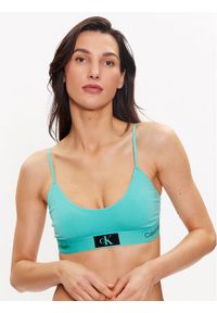Calvin Klein Underwear Biustonosz top 000QF7216E Niebieski. Kolor: niebieski. Materiał: bawełna