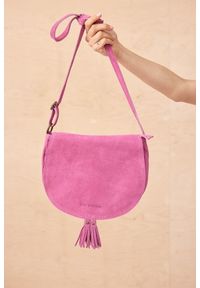 blue shadow - Torebka Venetta BS Fuksja. Kolor: różowy. Materiał: zamszowe #1