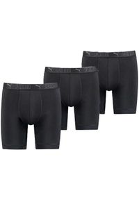 Bokserki majtki męskie Puma Long 3-Pack. Kolor: czarny. Materiał: materiał. Sport: fitness #1