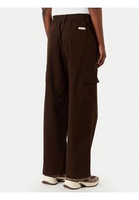Calvin Klein Jeans Spodnie cargo LV047F623G Brązowy ciemny Relaxed Fit. Kolor: brązowy. Materiał: bawełna #2