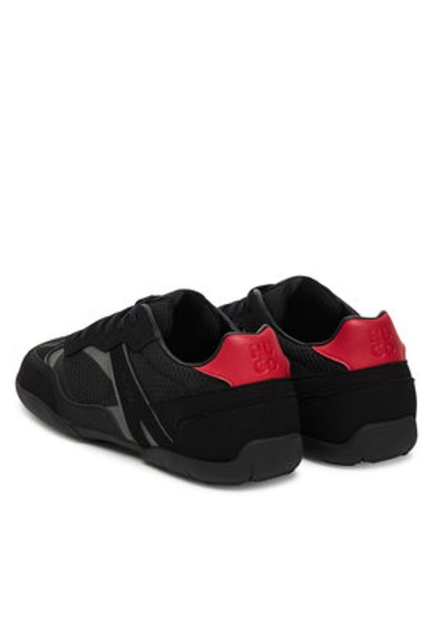 Hugo - HUGO Sneakersy Keeston 50557860 Czarny. Kolor: czarny. Materiał: skóra