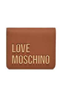 Love Moschino - LOVE MOSCHINO Mały Portfel Damski JC5612PP1IKD0201 Brązowy. Kolor: brązowy. Materiał: skóra #1