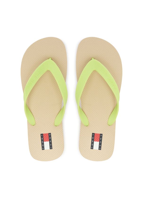 Japonki Tommy Jeans. Kolor: żółty