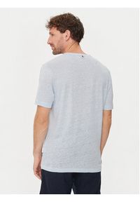 BOSS - Boss T-Shirt Tiburt 456 50511612 Błękitny Regular Fit. Kolor: niebieski. Materiał: len #4