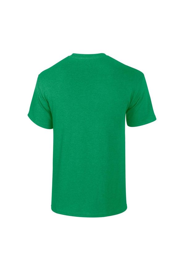 GILDAN - Ciężka Bawełniana Koszulka Unisex Dla Dorosłych. Kolor: zielony. Materiał: bawełna