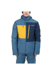 FUNDANGO - Kurtka narciarska Atlas Allmountain Jacket - granatowa. Kolor: pomarańczowy, niebieski, wielokolorowy, żółty. Sezon: zima. Sport: narciarstwo #1