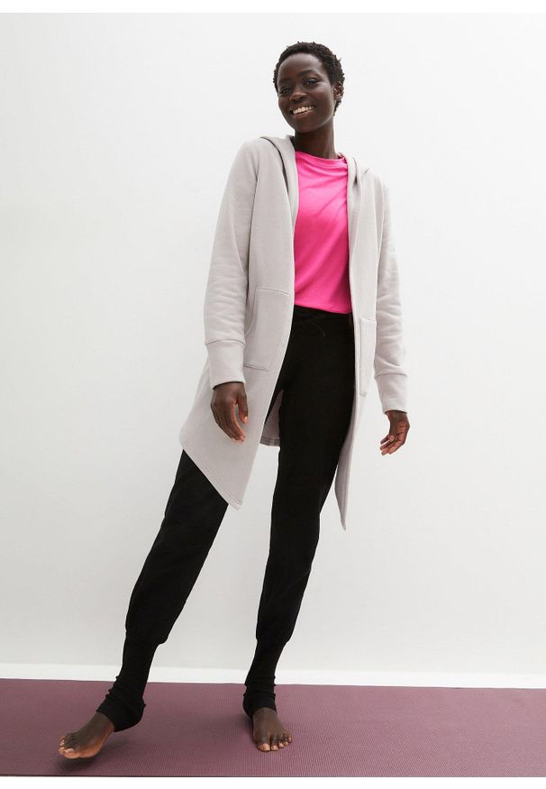 bonprix - Długa bluza. Kolor: szary. Długość: długie