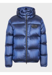 Kurtka puchowa EA7 Emporio Armani. Kolor: niebieski. Materiał: syntetyk, puch #1