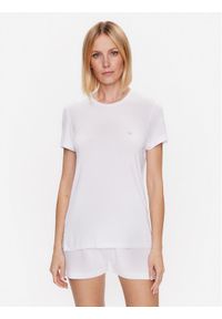 Emporio Armani Underwear Piżama 164678 3R224 00010 Biały Regular Fit. Kolor: biały. Materiał: wiskoza