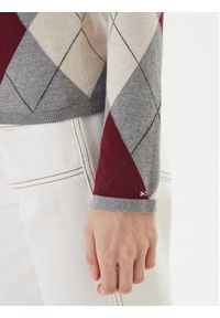 TOMMY HILFIGER - Tommy Hilfiger Sweter WW0WW48393 Kolorowy Regular Fit. Materiał: bawełna. Wzór: kolorowy #5