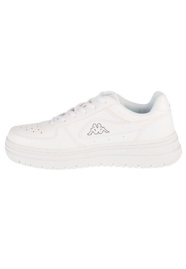 Kappa - Buty sportowe Sneakersy damskie, Bash DLX. Kolor: biały. Materiał: guma, materiał, tkanina, syntetyk. Sport: turystyka piesza
