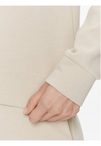 Calvin Klein Bluza Micro Logo K20K205453 Beżowy Regular Fit. Kolor: beżowy. Materiał: bawełna