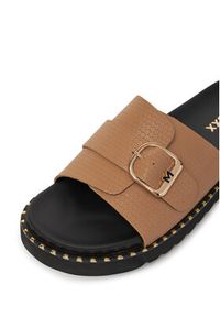 MEXX Klapki MX/019C-HY Beżowy. Kolor: beżowy. Materiał: skóra #5